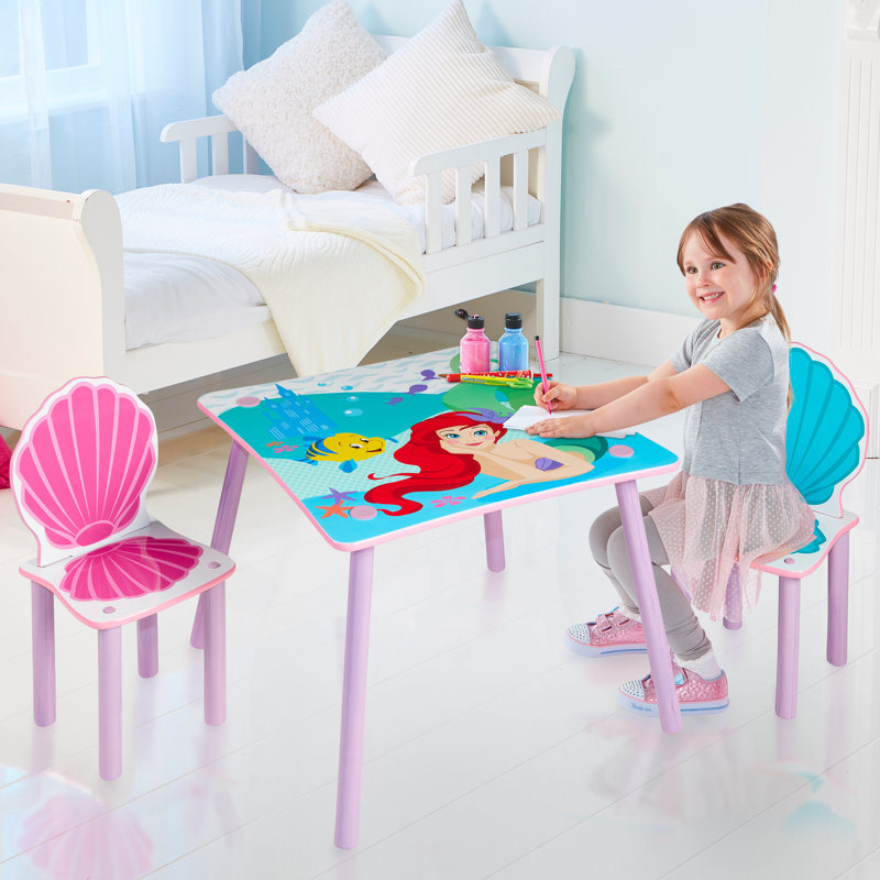 Disney Princess Disney Princess Ariel Children's 3 Piece Table and